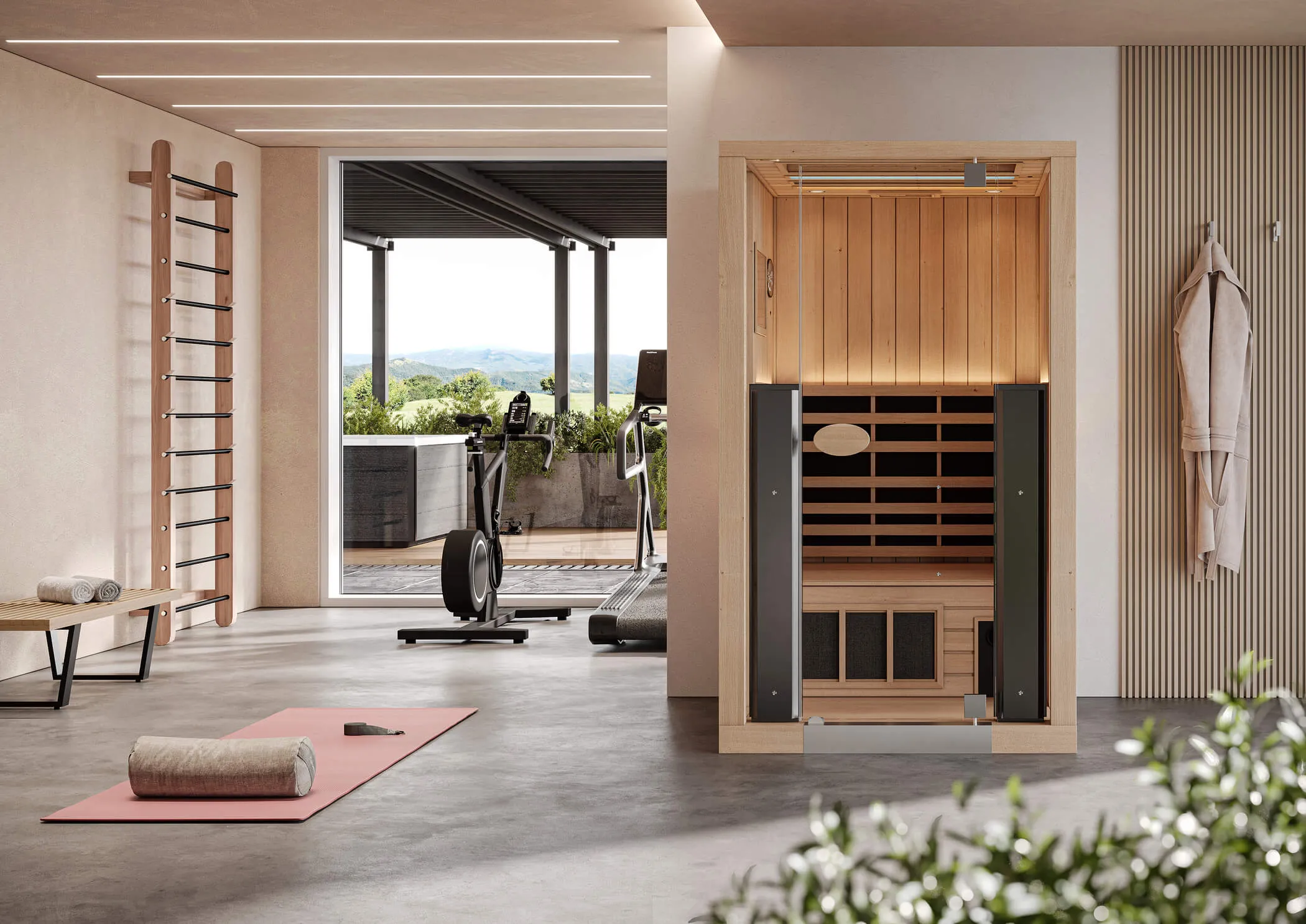 js 1i jacuzzi sauna install